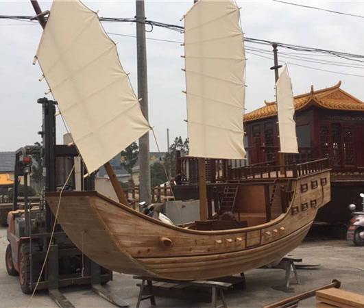 郑和下西洋宝船木船模型